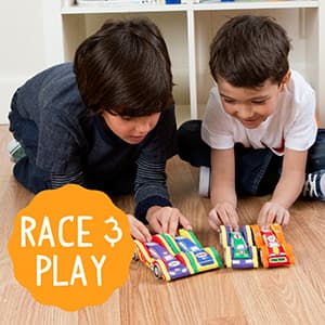 Made By Me Build & Paint Your Own Wooden Cars by Horizon Group USA, DIY Wood Craft Kit, Easy to Assemble & Paint 3 Race Cars, Multicolored