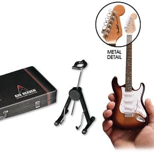 Axe Heaven AC-001 10-Inch Classic Natural Finish Acoustic Miniature Guitar Replica Collectible, Rosewood Finish Back