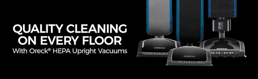 Oreck HEPA Upright Vacuum Cleaner, Lightweight Bagged Upright Vac, HEPA Media Filtration, Traps Debris and Locks in Dirt, Two Speed Control, Corded Vacuum Cleaners for Home Use