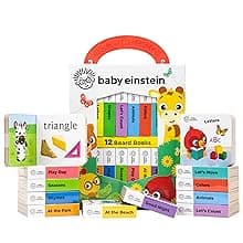 Baby Einstein - My First Library Board Book Block 12-Book Set - First Words, Letters, Counting, and More! - PI Kids 1503751864