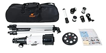 Gskyer Telescope, 70mm Aperture 400mm AZ Mount Astronomical Refracting Telescope for Kids Beginners - Travel Telescope with Carry Bag, Phone Adapter and Wireless Remote.