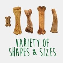 Nylabone Healthy Edibles WILD Natural Dog Chew Treats for Large Dogs, Long Lasting Dog Healthy Chew Bones Made in USA, Venison Flavor, For Dogs Up to 50 lbs. (1 Count)