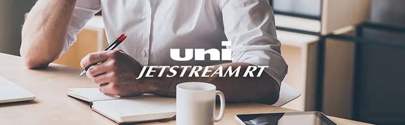 Uni-Ball Jetstream RT Pens - NY Times Wirecutter Best Pen for Over a Decade - Pack of 3 Black Fine Point Pens, 0.7mm - Back to School Pens, Ballpoint Pens