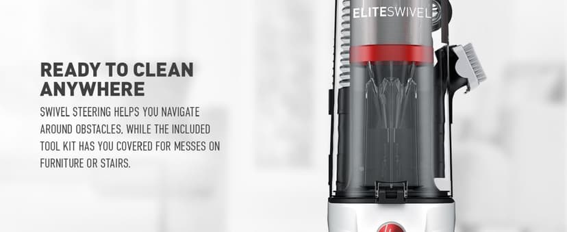 Hoover MAXLife Elite Swivel Vacuum Cleaner, Bagless Upright Vacuum, HEPA Media Filtration, MAXLife System, WindTunnel Technology, Corded Vacuum Cleaners for Home Use