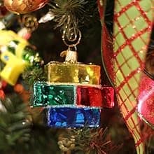 Old World Christmas Crochet Glass Blown Ornaments for Christmas Tree