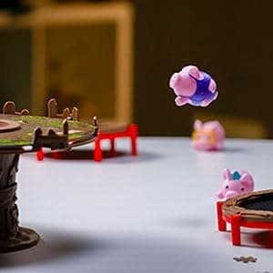 Pigs on Trampolines Board Games – Family Game, Kids Games, Multi-Player, Board Games for Family Night, Preschool Toys, The Muddiest Pig Wins The Game, Hand-Eye-Coordination Game, Ages 6+