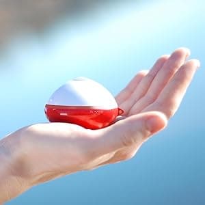 Reelsonar iBobber portable wireless bluetooth fish finder depth finder with depth range of 135 feet 10+ hrs battery life with IOS & Android App Wireless and Watch App