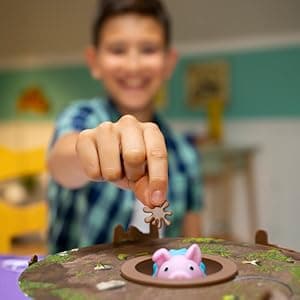 Pigs on Trampolines Board Games – Family Game, Kids Games, Multi-Player, Board Games for Family Night, Preschool Toys, The Muddiest Pig Wins The Game, Hand-Eye-Coordination Game, Ages 6+