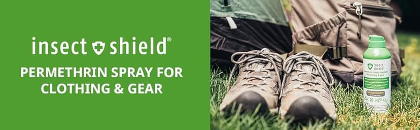 Insect Shield Premium Permethrin Spray - Tick, Flea, Fly, Mosquito, Chigger, Spider & Bed Bug Repellent for Clothing, Gear, Furniture, & Tents, Last up to 60 Days, Clear, 6 Oz Aerosol