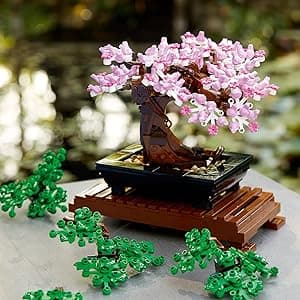 LEGO Icons Bonsai Tree Building Set - Artificial Bonsai Tree Plants for Home Decor, Adults Ages 18+ - Faux, Fake Plants for Table, Desk, Office - Birthday Gift for Men & Women - 10281