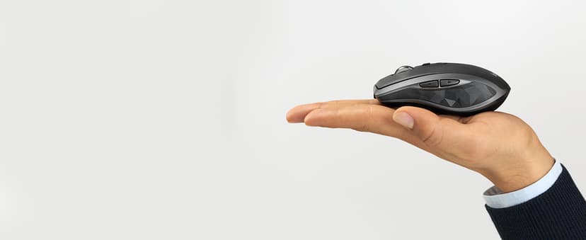 Logitech MX Anywhere 2S Bluetooth Edition Compact Wireless Mouse, No USB Receiver - Use On Any Surface, Hyper-Fast Scrolling, Rechargeable, Control Up to 3 Apple Mac and Windows Computers and Laptops