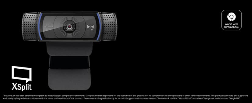 Logitech C920x HD Pro PC Webcam, Full HD 1080p/30fps Video, Clear Audio, HD Light Correction, Works with Microsoft Teams, Google Meet, Zoom, Nintendo Switch 2’s New GameChat Mode, Mac/Tablet- Black