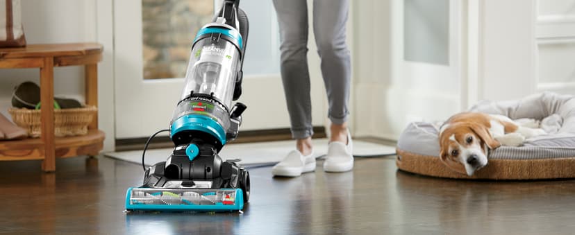Bissell 2254 CleanView Swivel Rewind Pet Upright Bagless Vacuum, Automatic Cord Rewind, Swivel Steering, Powerful Pet Hair Pickup, Specialized Pet Tools, Large Capacity Dirt Tank, Teal