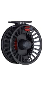 Redington Behemoth Fly Reel – Heavy-Duty Carbon Drag, Large Arbor, Die-Cast Frame & Deep V-Spool – Freshwater & Saltwater Fly Fishing Reel for Trout, Bass, Salmon & Big Game – 5/6 to 11/12 Weights