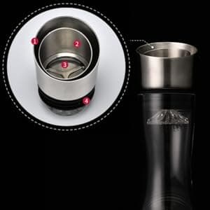 Wine Decanter Built-in Aerator Pourer, Wine Carafe, Red Wine Decanter,100% Lead-free Crystal Glass, Wine Hand-held Aerator, Wine Gift, Wine Accessories (Clear,Crystal)