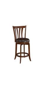 Hillsdale Fairfox 24.5" Wood Swivel Counter Height Stool, White
