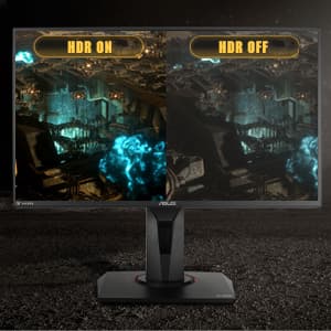 ASUS TUF Gaming VG259QM 24.5” Monitor, 1080P Full HD (1920 x 1080), Fast IPS, 280Hz, G-SYNC Compatible, Extreme Low Motion Blur Sync,1ms, DisplayHDR 400, Eye Care, DisplayPort HDMI Black