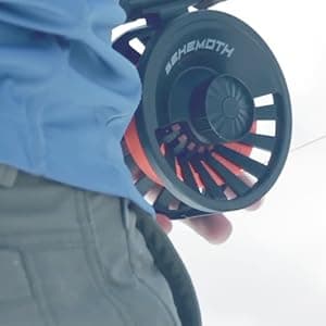 Redington Behemoth Fly Reel – Heavy-Duty Carbon Drag, Large Arbor, Die-Cast Frame & Deep V-Spool – Freshwater & Saltwater Fly Fishing Reel for Trout, Bass, Salmon & Big Game – 5/6 to 11/12 Weights