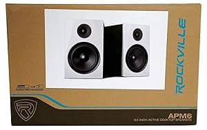 2) Rockville APM6W 6.5" 2-Way 350W Active/Powered USB Studio Monitor Speakers
