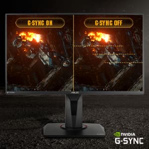 ASUS TUF Gaming VG259QM 24.5” Monitor, 1080P Full HD (1920 x 1080), Fast IPS, 280Hz, G-SYNC Compatible, Extreme Low Motion Blur Sync,1ms, DisplayHDR 400, Eye Care, DisplayPort HDMI Black