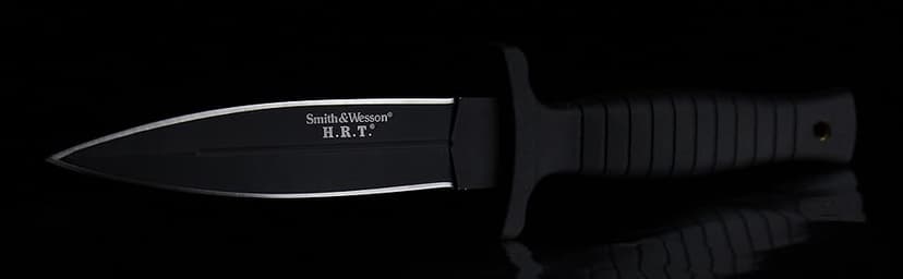 Smith & Wesson 9" H.R.T Double Edged Boot Knife with High Carbon Stainless Steel Blade