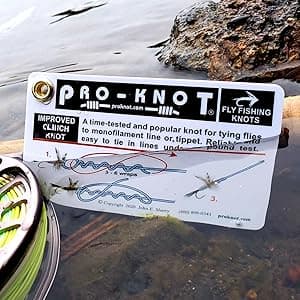 Pro-Knot Fly Fishing Knot Cards - Waterproof Knot Cards With 12 Best Fly Fishing Knots | Easy To Follow Knot Tying Instructions | Fly Fisherman Gift Idea