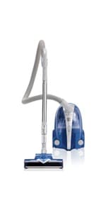 Kenmore 22614 Pet Friendly Lightweight Bagless Compact Canister Vacuum with Pet Powermate, HEPA, Extended Telescoping Wand, Retractable Cord and 2 Cleaning Tools-Purple