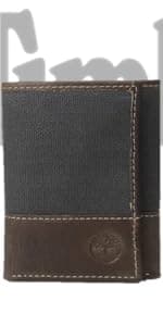 Timberland Men's Genuine Leather RFID Blocking Trifold Wallet