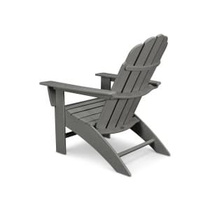 Polywood Nautical Curveback Adirondack Chair, HDPE Outdoor Patio Furniture for Deck, Pool, Garden, Made in USA