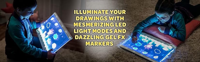 Crayola Ultimate Light Board - White, Kids Drawing Tablet, Holiday & Christmas Gifts, LED Drawing Board, Sketching Art Projector, Toys for Boys & Girls, 6+