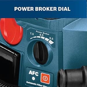 BOSCH VAC090AH Portable 9 Gallon Dust Extractor with Auto Filter Clean and HEPA Filter