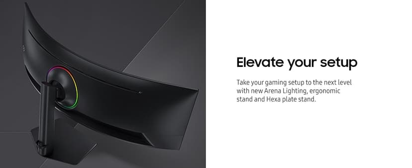 SAMSUNG 49" Odyssey G9 (G95C) Series DQHD 1000R Curved Gaming Monitor, 240Hz, 1ms(GtG), DisplayHDR 1000, AMD FreeSync Premium Pro, Eye Saver Mode, Auto Source Switch+, LS49CG950ENXZA, 2024