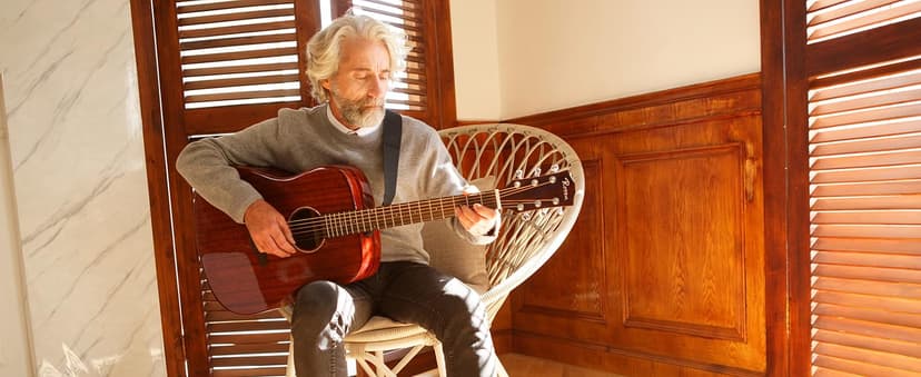 Rosen G31 Dreadnought Acoustic Guitar Soild Mahogany Top 41 Inch Guitarra Full Size Cutaway with Gloss Finish Bundle Starter Kit with Gig Bag, Strings, Strap, and Picks