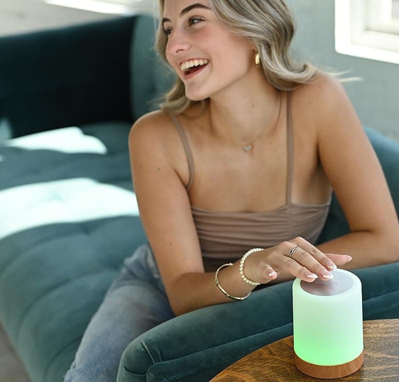 Friendship Lamps by LuvLink – No Subscription WiFi Touch Lamp for Long Distance Relationships, Couples, Friends & Family - Gift Ready (Set of Two)