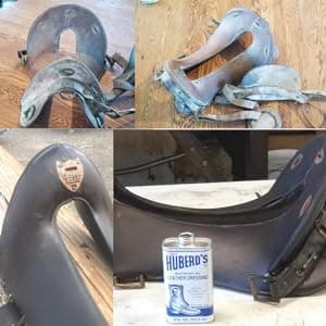 Huberd’s Leather Dressing with Neatsfoot Oil - Leather conditioner that softens new and restores dry and hardened boots, shoes, bags, belts, baseball gloves, saddles and harness.