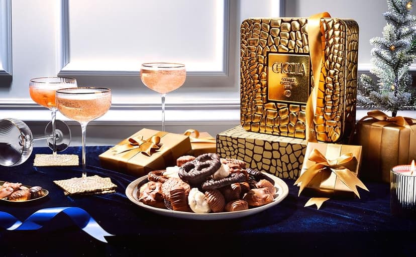 Christmas Chocolate Gift Basket, Gourmet Chocolates Variety Snack Box, Assorted Food Arrangement Platter, Birthday Present, Holiday, Corporate Parties, Sympathy, Candy Gifting Idea, Him, Her, Men, Women, Family (Ruby Red)