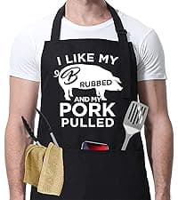 Miracu Funny Cooking Aprons for Men Women, Funny Dad Gifts for Mens Father, Mom - Fathers Christmas, Birthday Gifts for Dad Step Brother Boyfriend Husband, Cool BBQ Grilling Kitchen Chef Apron