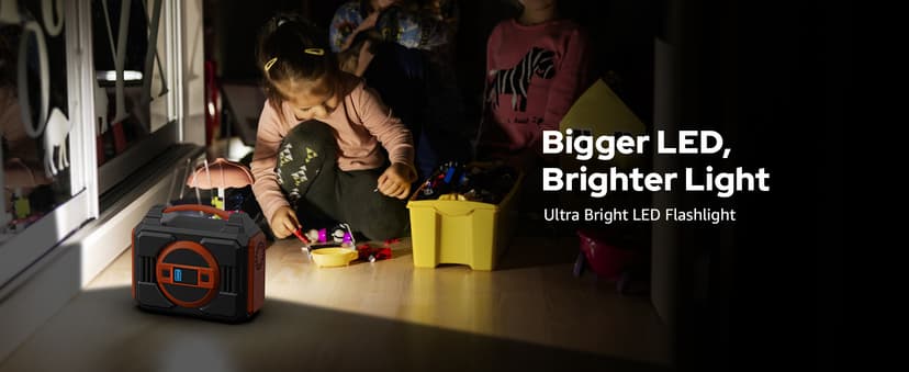 Solar Powered Generator 300W Rated, Portable Solar Generator Power Station with Solar Panels 40W Included, 220Wh Sola Power Bank with AC Outlet 110V Pure Sine Wave for Home Use Camping Outdoor