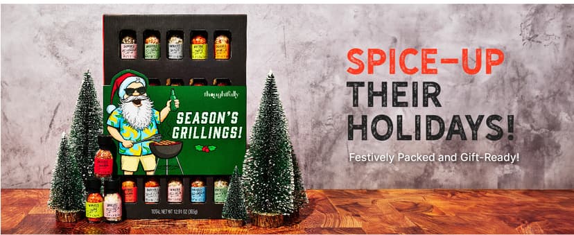 Smokehouse by Thoughtfully Ultimate Grilling Spice Set, Grill Seasoning Gift Set Flavors Include Chili Garlic, Rosemary and Herb, Lime Chipotle, Cajun Seasoning and More, Pack of 20