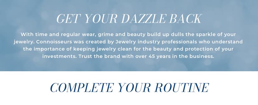 CONNOISSEURS Diamond Dazzle Stik - Portable Diamond Cleaner for Rings and Other Jewelry - Bring Out The Sparkle in Your Diamonds and Precious Stones