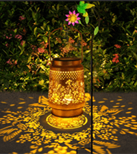 Sunflower Solar Lanterns Outdoor Waterproof, Christmas Gifts for Women Mom Grandma, Metal Hanging Lantern Solar Lights LED Decoration with Shepherd Hook Outside for Yard, Patio, Porch, Garden Decor