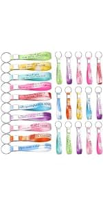 Customer Service Week, Inspirational Thank You Gifts, 10 Style Silicone Keyring for Office Staff Work Team Teacher Volunteer Nosiny 30 Pcs Keychain Appreciation Gift Bulk for Employee Coworker B0BZY67RDJ