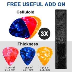 Aqdocvf Guitar Cable, Guitar Cord 10ft AMP Cord for Bass & Electric Guitars/Keyboard/Mandolin TS 1/4 Inch Instrument Cable, Pro Audio Straight Angle Black