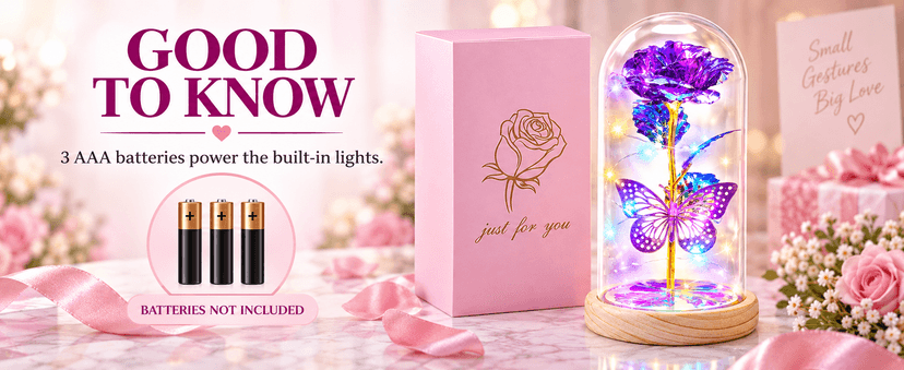 QUNPON Mothers Day Rose Gifts for Mom Flowers Rose Gifts for Women,Birthday Gifts for Women,Purple Butterfly Flowers for Mom Mother Day Flower Gifts from Daughter Son,Gift for Sister,Her,Grandma,Wife
