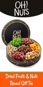 Oh! Nuts Dried Fruit and Nuts Gift Basket XL 18 Variety Basket - Gourmet Holiday Kosher Gift Box - Food Snack Box for Birthday, Anniversary, Corporate Gift for Men, Women, Mom, Dad
