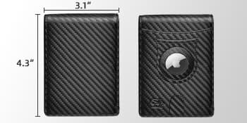 Zitahli Men's Wallets Airtag Holder Slim Rfid Leather with Gift Box