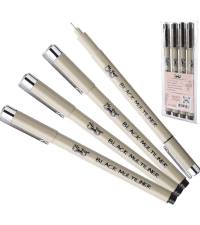 Mr. Pen - Art Pens, Multiliners, Fineliner Ink Pens, Set of 8 Technical Drawing pen, Pigment Pen, Fine Point, Black, Waterproof, for Art Watercolor, Sketching, Micro Drawing, for Bible Journaling