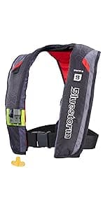 BLUESTORM Cirrus26 Inflatable PFD Life Jackets for Adults | US Coast Guard Approved Automatic Life Vest w/Manual Override Convertibility