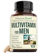 Vimerson Health Multivitamin for Men – Methylated Mens Multivitamins & Multiminerals Capsules with Vitamin B12, A, D, C, Zinc, Magnesium & More for Complete Daily Support – High Potency Bioavailable Vitamins for Men