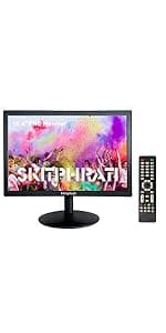 SKitphrati 20" PC Monitor 1600x900 75Hz 5MS HDMI Monitor LED Viewing Angle 95° (Horizontal) with HDMI VGA Input, 76% sRGB, VESA Wall Mount, TN Panel, Black